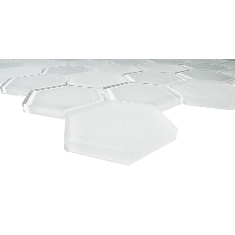 Glass Mosaic Wall & Floor Tile, White