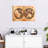 " Rustic Hemispheres Map " Print-290549098