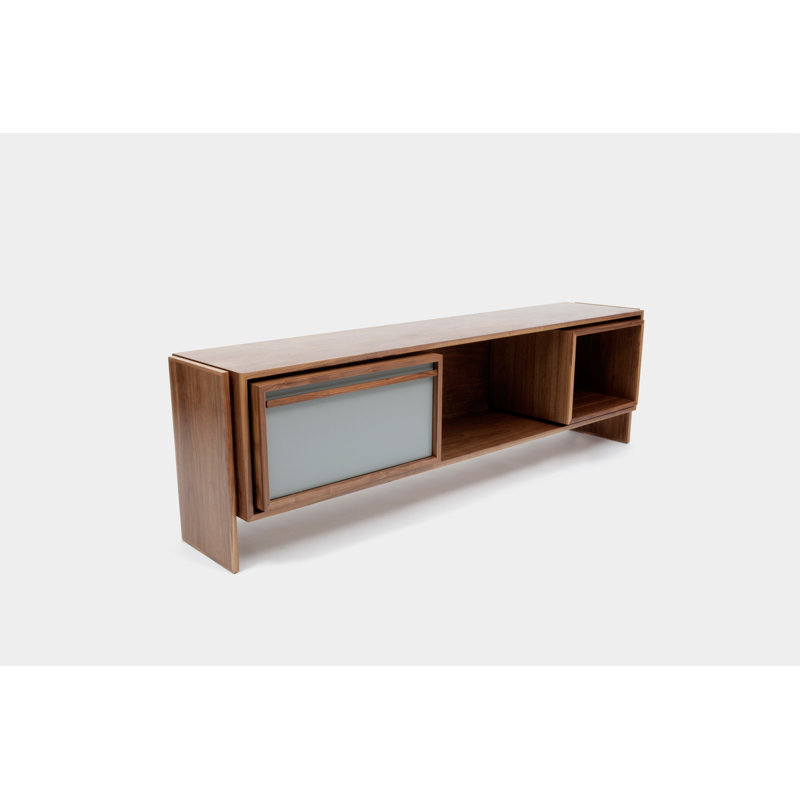 Low Units Media Console, Battleship Gray