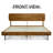 Laboy Solid Wood Bed Frame with Headboard, Solid Wood Platform Bed 800 lbs Capacity, No Box Spring Needed, Non-Slip Noise-Free, 5 Years Warranty-1357548837-1357548835