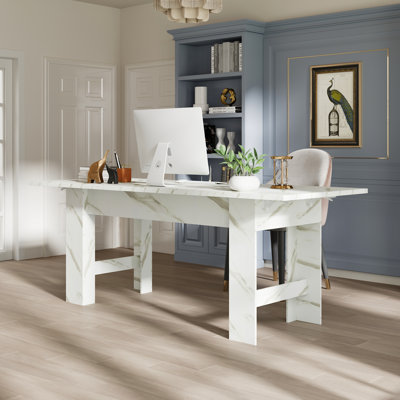 94.5'' W Folding Computer Desk Dining Table