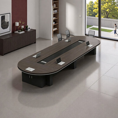 Table de conférence de luxe moderne avec rangement