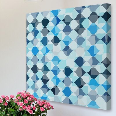 Tic Tac Blue' Painting Print on Wrapped Canvas -  Marmont Hill, MH-CUSCOLOR-78-C-18