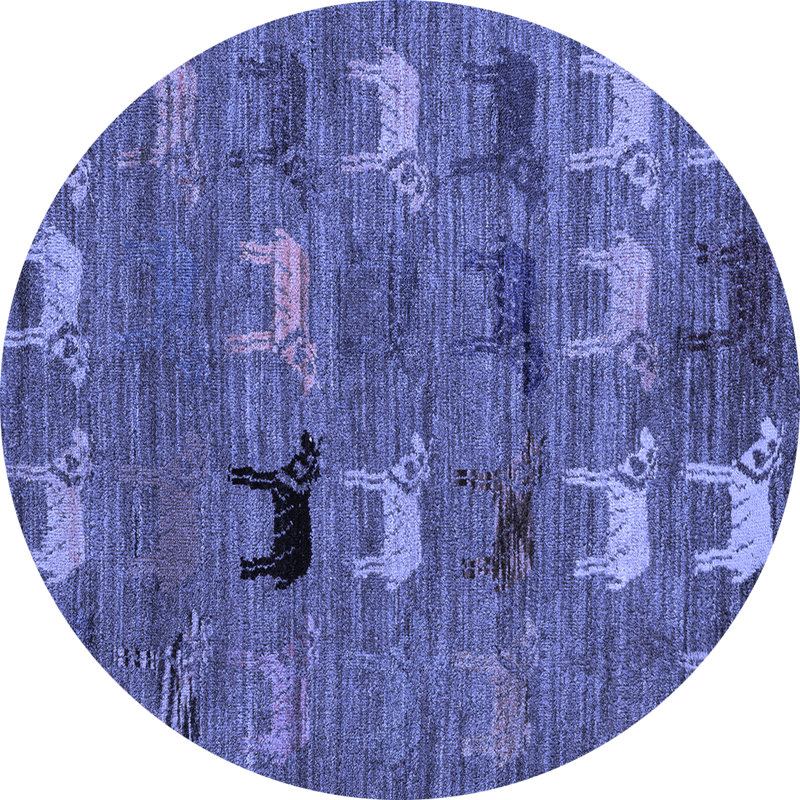 Amitie Animal Print Indoor Rug, Round 6'