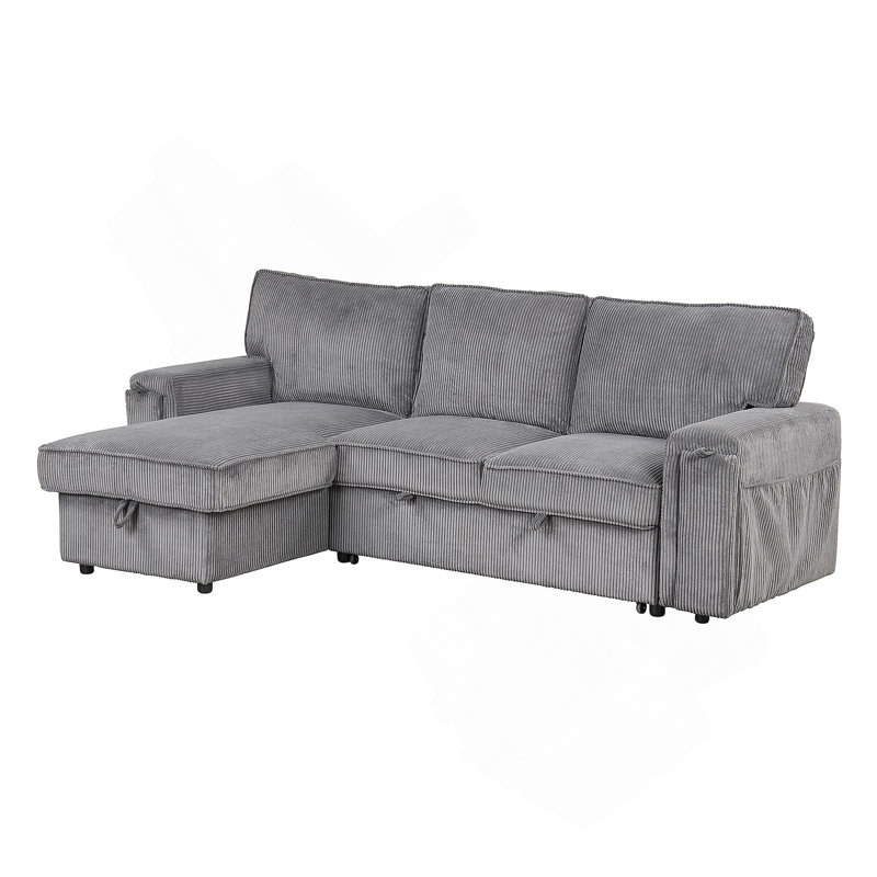 Canapé-lit modulaire avec sacs de rangement et 2 porte-gobelets Upholstery