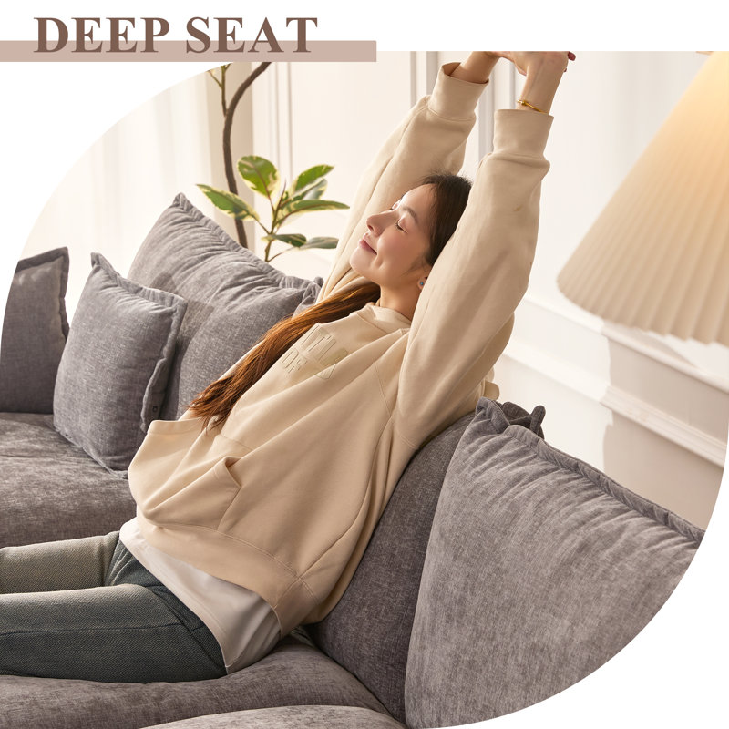 3 Seater Sofa, Chenille, Slate