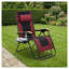 Fauteuil surdimensionné à gravité zéro, siège inclinable pliable de 30 po de large avec porte-gobelet, chaise longue d'extérieur d'une capacité de 400 lb