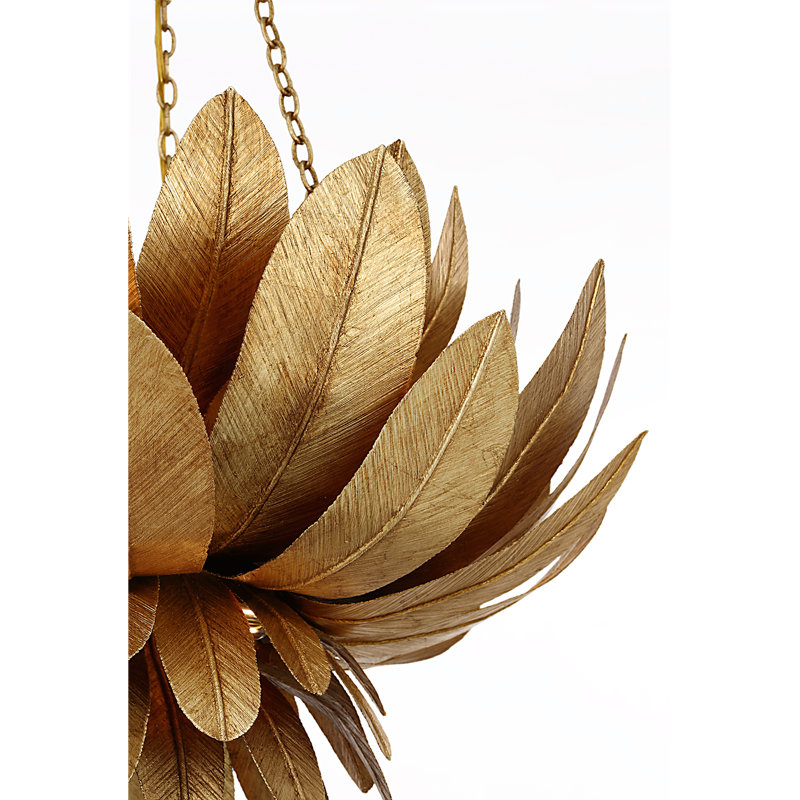 Marie Flanigan 9 - Light Chandelier, French Gild, 32" H x 26" W x 26" D