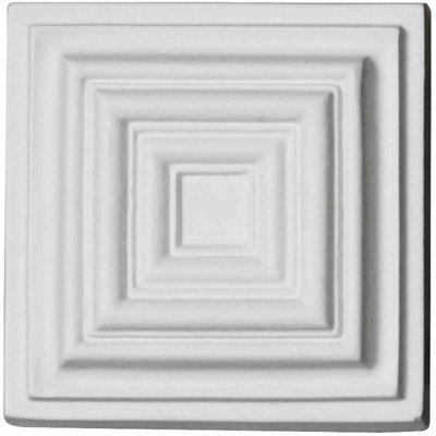 Leandros 4.12'' H x 4.12'' W x 1.25'' D Urethane Rosette Applique