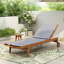Chaise longue d'extérieur à structure en bois-45218522