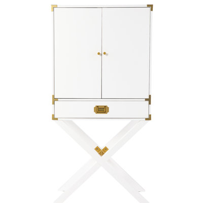 Spacious Bar Cupboard - White , 34 In Package Width, Entertain Guests Stylish Organize And With Ease