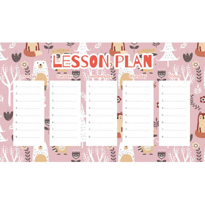 Magnetic Lesson Plan Pink Forest