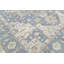 Tapis Oarihak bleu en laine noué à la main 8 pi 11 po x 12 po