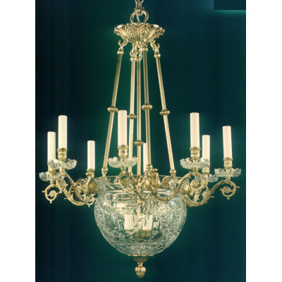 Dearth 12 - Light Candle Style Chandelier