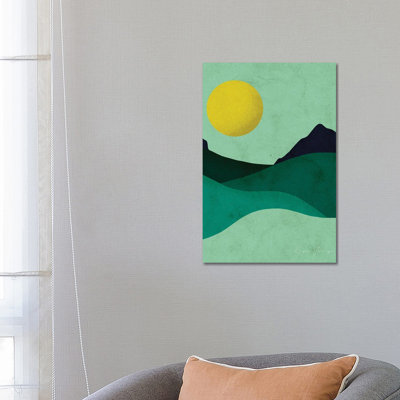 «Chartreuse Moon» par Reyna Noriega, impression sur toile tendue