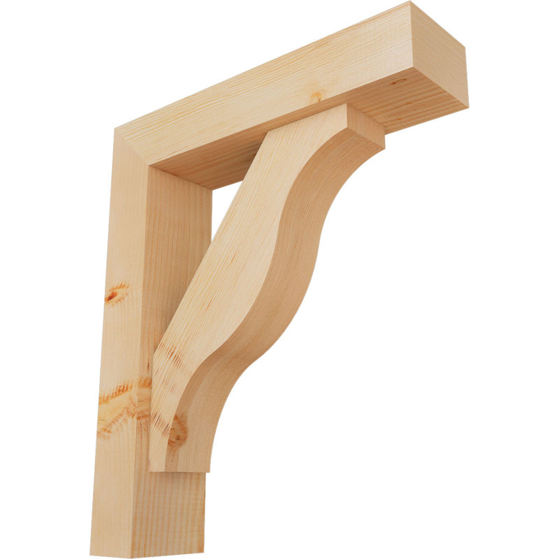 Support Funston Block avec support décalé, 26 x 22, Sapin Douglas de l 5 1/2 po (lisse)