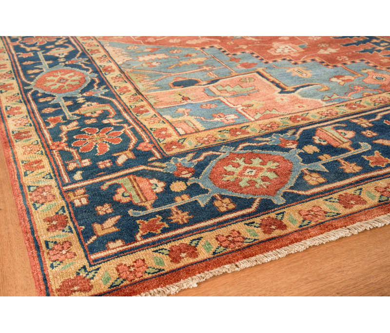 Antique Weave Serapi Wool Oriental Area Rug, Rectangle 10' x 14'