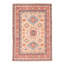 Tapis unique en laine noué à la main 4 pi 10 po x 6 pi 11 po nouvel âge Ehren - brun clair / rouge / bleu