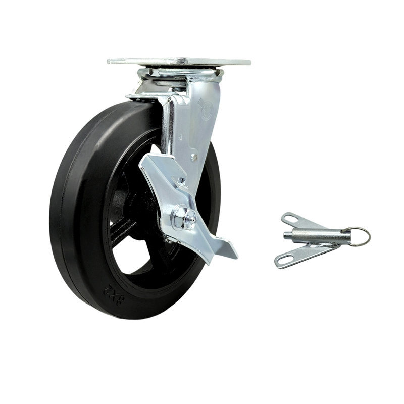 Rubber on Steel Caster