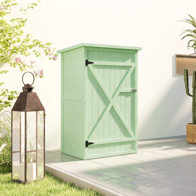 3 ft. W x 2 ft. D Solid Wood Storage Shed