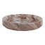 Bol décoratif rond en marbre pour la décoration intérieure - Bol d'appoint moderne et discret pour la table à manger ou comme centre de table - 30 cm, brun et blanc