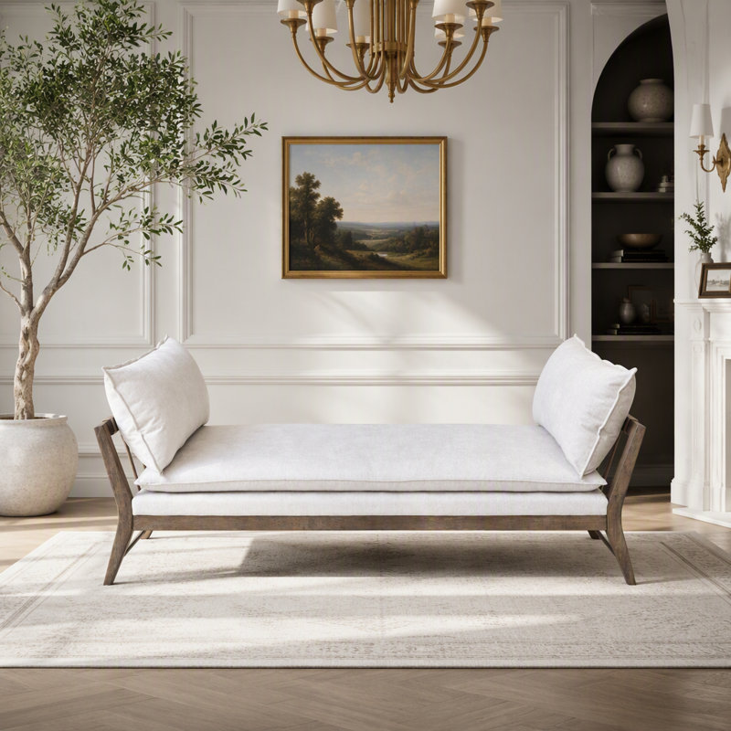 Daybed W/ Leather Strap Detail