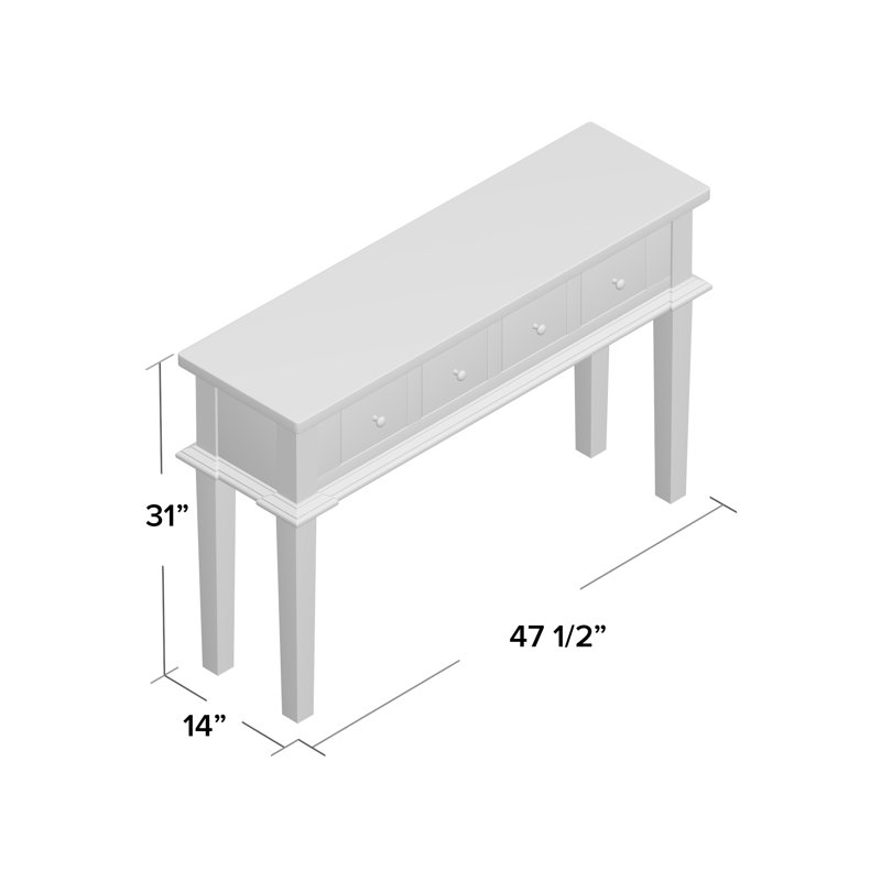 Console Marsha, Gris mangue rustique