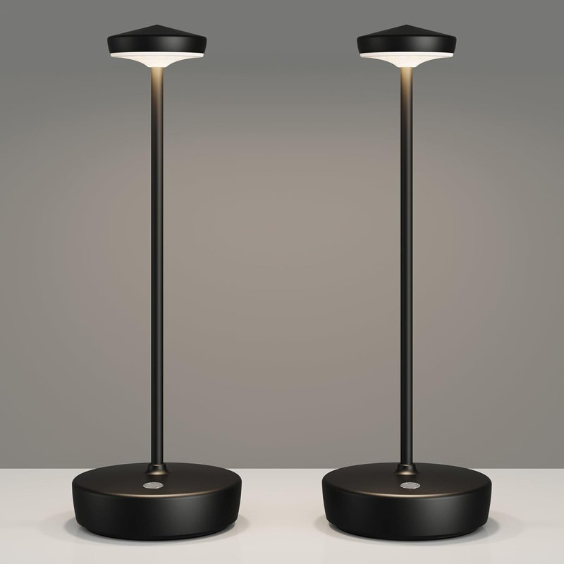 Rechargeable Cordless LED Table Lamp With 3 Colour Temperatures, Stepless Dimming, Waterproof Design For Indoor Outdoor Use