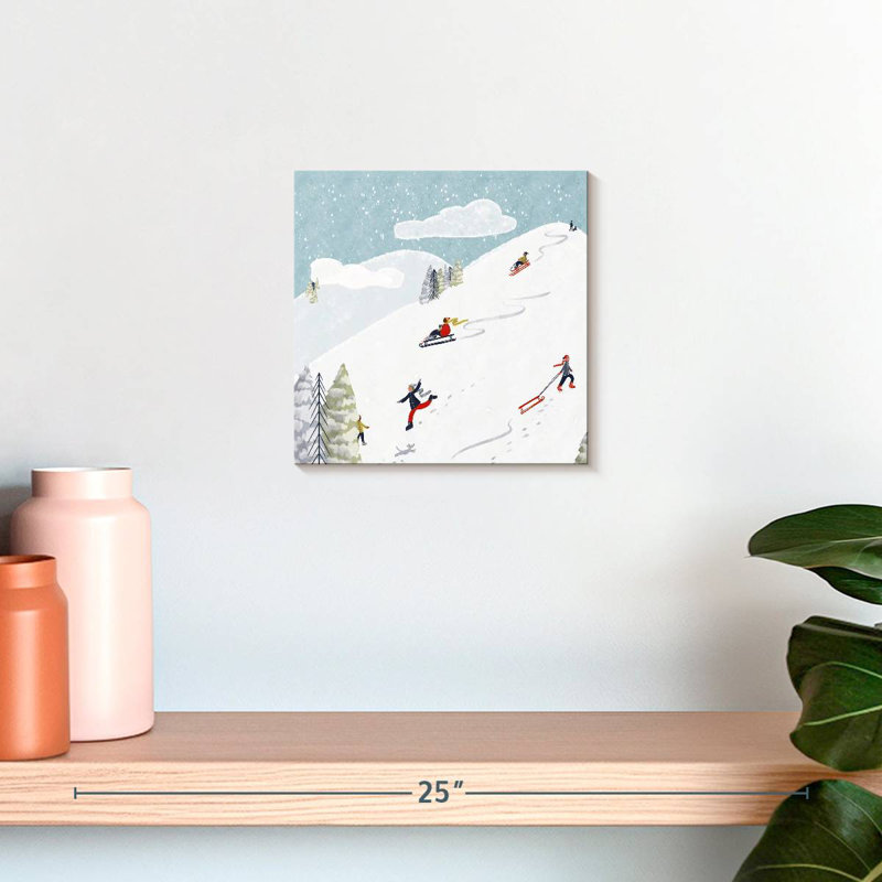 Sports d'hiver III, H 10 po x l 10 po