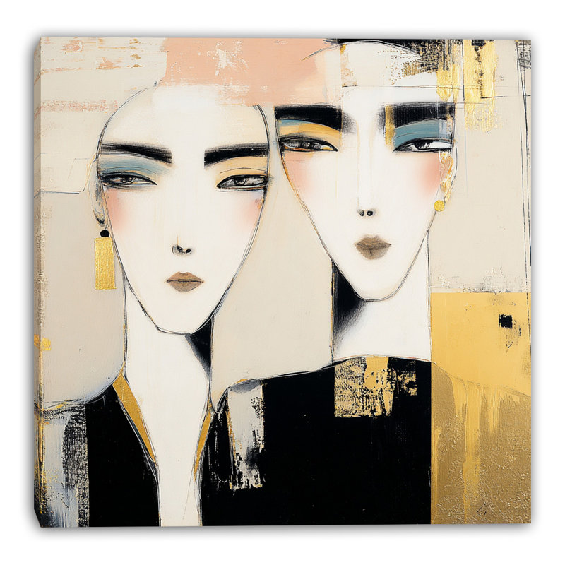 Toile tendue Golden Echoes, L 12 po x H 12 po x P 1 po