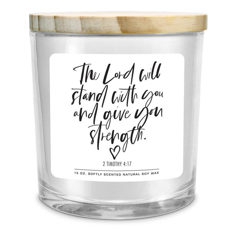 Fresh Scented Jar Candle with Glass Holder