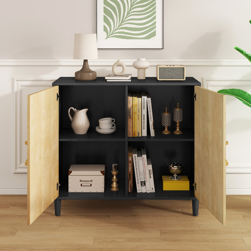 Randalls Accent Cabinet, Black/Natural
