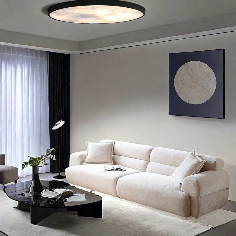 Canapé en tissu French, H 29,13 po x l 114,17 po x P 40,15 po, 4