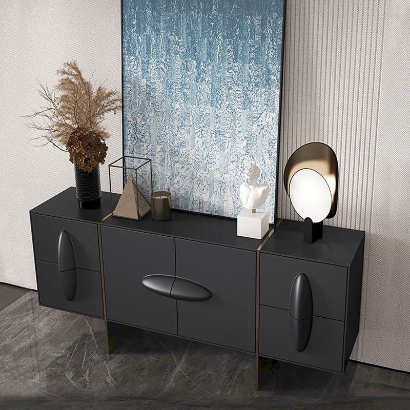 Simple modern light luxury sideboard cabinet, 31.5" H x 59.1" W x 15.7" D