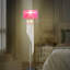Lampe sur pied en métal chromé avec abat-jour 65,75 po pour salon, lampe sur pied pour chambre à coucher