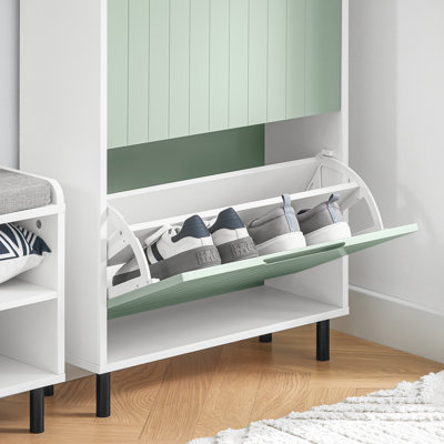 6 Pair Flip Down Shoe Storage
