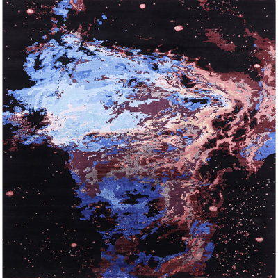 Tapis noir Stroman