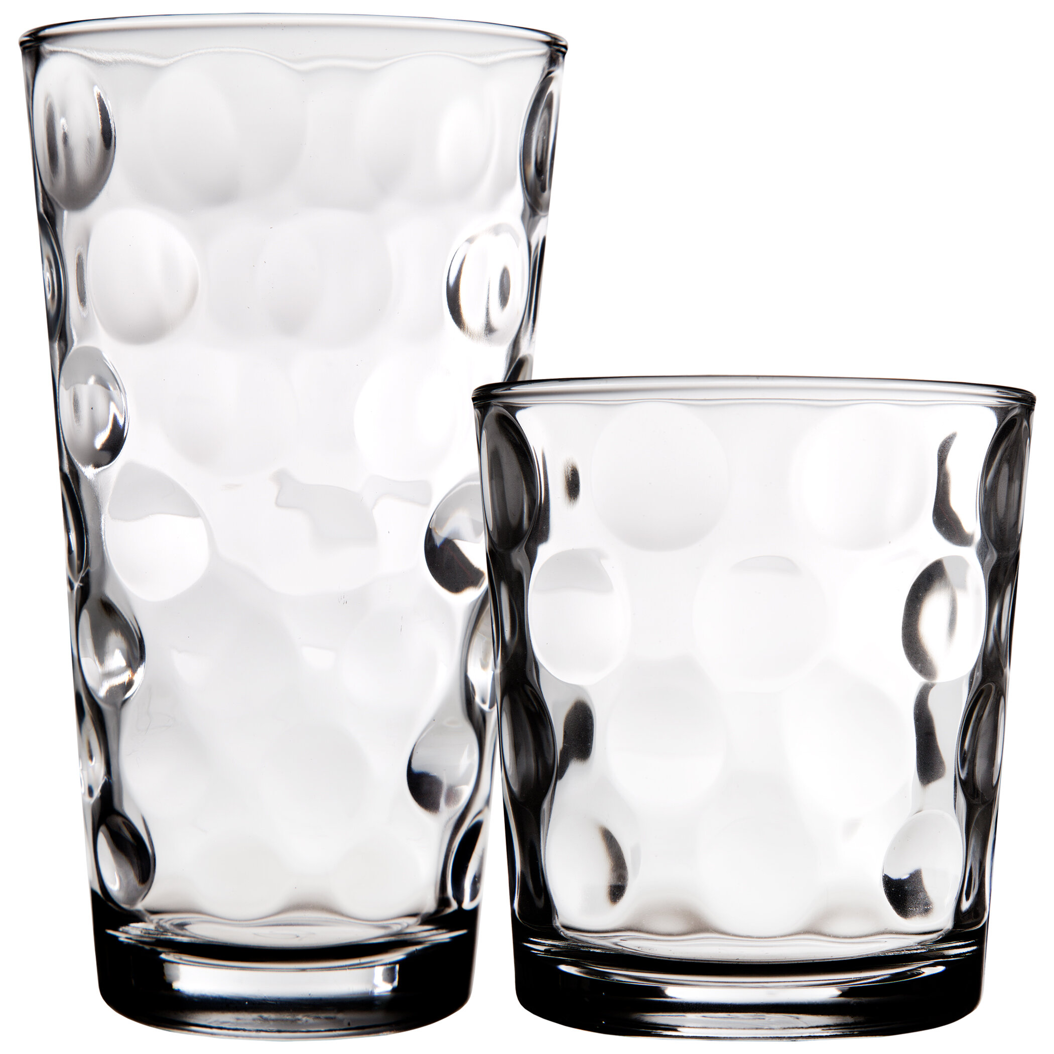 Home Essentials & Beyond Drinking glasses Set Of 16 8 Highball