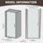 36-37.9 in. W x 72 in. H Pivot Swing Frameless Shower Door with Clear SGCC Tempered Glass-117010746