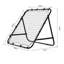 HOMCOM Football Rebounder Net Adjustable Kickback Goal for Teens, Black