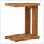 Table de chevet en forme de C, table de bout avec un design compact et robuste pour les petits espaces
