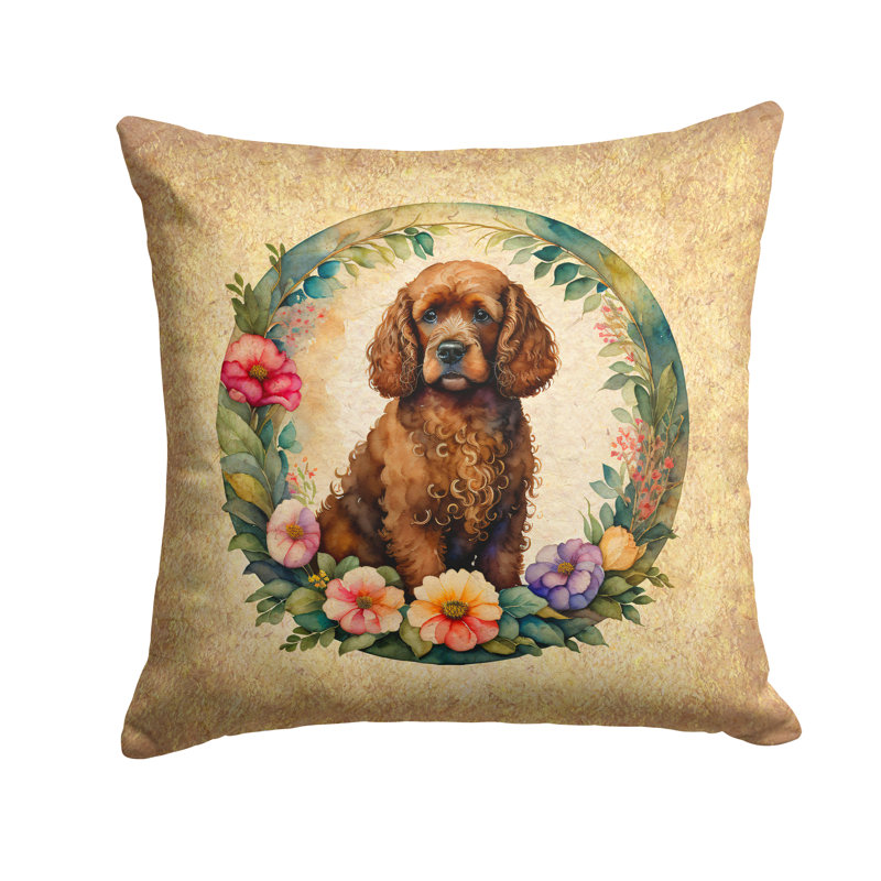 Coussin décoratif intérieur / extérieur en polyester , H 18 po x l 18 po x P 4 po