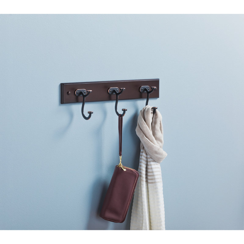 Wasserman Wall 3 - Hook Wall Mounted Coat Rack