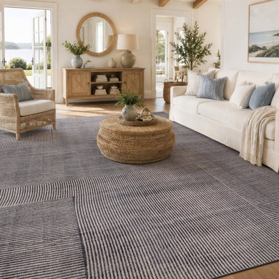 Tapis gris antidérapant Lin Lin