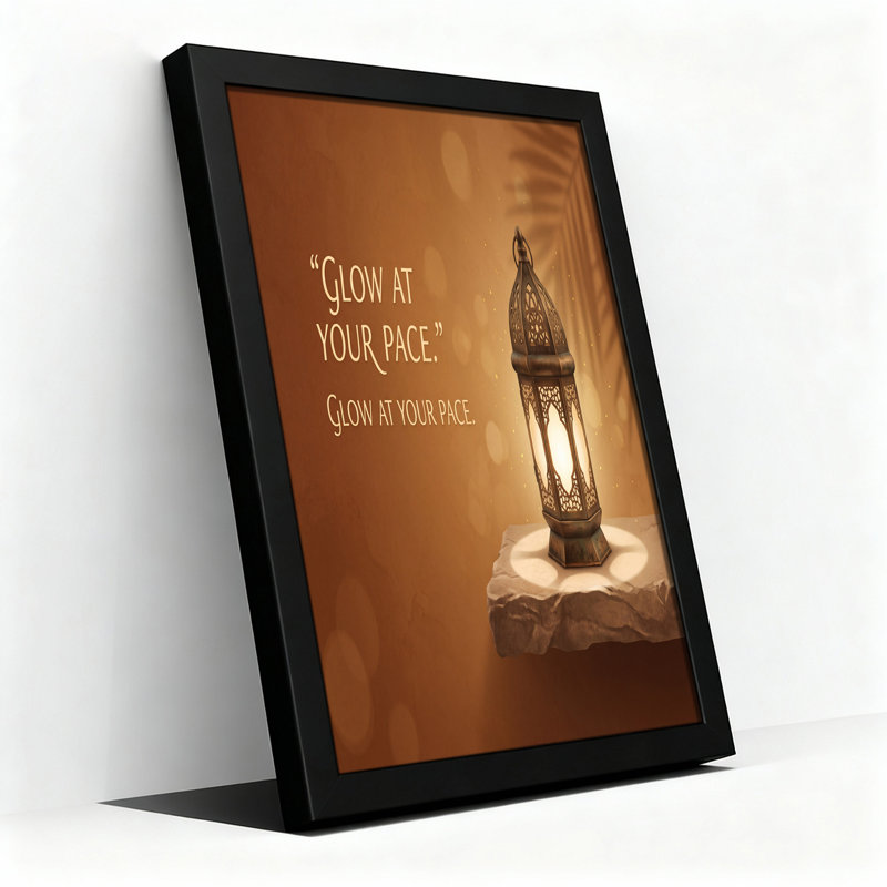 «Glow At Your Pace Lantern», art mural sur toile, H 18 po x l 24 po