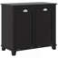 Armoire à linge double inclinable, armoire de rangement pour salle de bain avec panier à 2 compartiments, armoire de plancher moderne pour salle de bain, noir-674424107