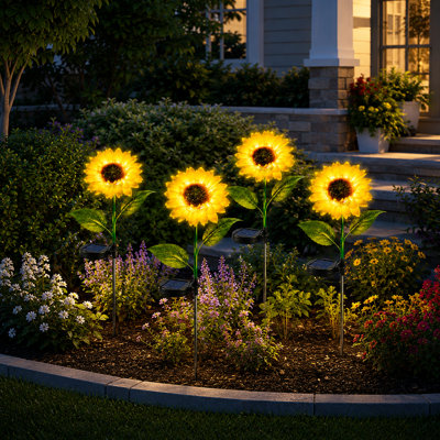 Solar Outdoor Garden Lights LED Stake Waterproof Pathway Light for Yard Patio Landscape Decorations