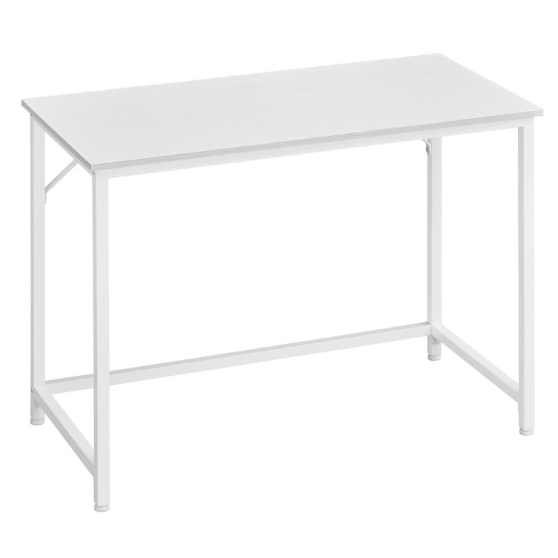 Alandus Computer Desk, White, 76cm H x 100cm W x 50cm D, White