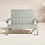 Causeuse double en plastique recyclé Byrnes-705437828