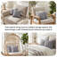 Ensemble de 2 taies décoratives matelassées à motif carré en microfibre brossé à double bordure avec bords passepoilés Southano Fine Vilens, 18 po x 18 po, gris acier-399142821-399142832